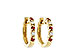 A028-57663: EARRINGS .17 RUBY .26 TGW