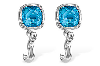 A214-97727: EARR 2.10 BLUE TOPAZ 2.14 TGW