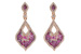 A215-82236: EARR .98 PINK SAPP 1.74 TGW
