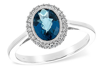 A216-74027: LDS RG 1.27 LONDON BLUE TOPAZ 1.42 TGW