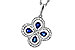 A302-20409: NECKLACE .68 SAPPHIRE TW .96 TGW