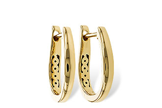 A302-24072: GOLD EARRINGS (15MM)