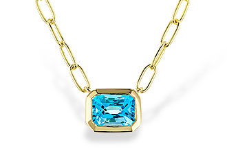 A302-24081: NECKLACE 1.20 SWISS BLUE TOPAZ (18")