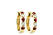 B028-57663: EARRINGS .33 RUBY .52 TGW