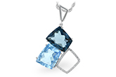 B215-88581: NECK 10.60 BLUE TOPAZ 10.73 TGW