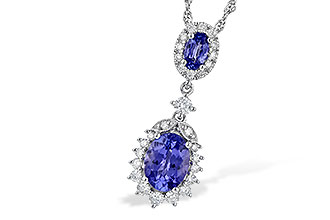 B217-69545: NECK 1.26 TW TANZANITE 1.60 TGW