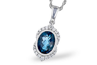 B300-44981: NECK 1.96 LONDON BLUE TOPAZ 2.10 TGW