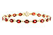 B301-29518: BRACELET 9.22 TW GARNET 9.26 TGW