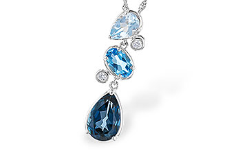 B301-30445: NECK 1.99 TW BLUE TOPAZ 2.02 TGW