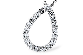 B301-31290: NECKLACE .21 TW BAG .65 TW