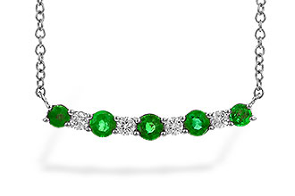 B301-34954: NECK .43 TW EMERALD .55 TGW