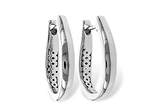 B302-24081: GOLD EARRINGS (17MM)