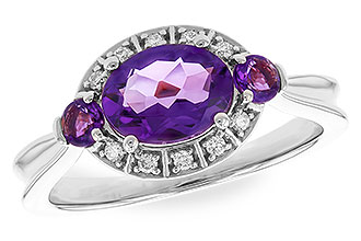 C301-30445: LDS RG 1.32 TW AMETHYST 1.40 TGW