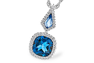 C301-31290: NECK 2.24 TW LONDON BLUE TOPAZ 2.40 TGW