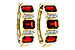 C302-20427: EARRING 1.50 TW GARNET 1.61 TGW