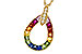C302-21308: NECKLACE 1.10 MULTI-COLOR SAPPH 1.15 TGW
