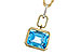 C302-22272: NECKLACE 3.26 BLUE TOPAZ 3.30 TGW (10x8MM BT)