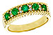 C302-26808: LDS WED RG .48 TW EMERALD .60 TGW