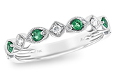 D212-25908: LDS WED RG .15 EMERALD .21 TGW