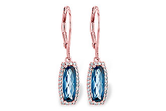 D217-69490: EARR 2.10 LONDON BLUE TOPAZ 2.28 TGW