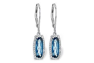 D217-69490: EARR 2.10 LONDON BLUE TOPAZ 2.28 TGW