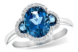 D217-69517: LDS RG 3.04 TW LONDON BLUE TOPAZ 3.20 TGW