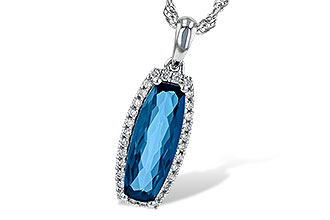 D217-71281: NECK 1.58 LONDON BLUE TOPAZ 1.70 TGW