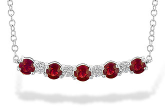 D217-72190: NECK .58 TW RUBY .70 TGW