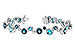 D301-32199: BRACELET 15.65 TW BLUE TOPAZ 15.95 TGW