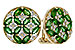 D302-21290: EARRINGS 1.66 TW EMERALD 1.96 TGW