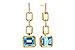 D302-23108: EARRINGS 3.20 BLUE TOPAZ 3.32 TGW (8x6MM BT)