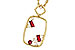 D302-24045: NECKLACE .33 TW RUBY .44 TGW