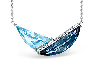 E300-39517: NECK 4.66 BLUE TOPAZ 4.75 TGW