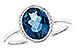 E301-31345: LDS RG 1.90 TW LONDON BLUE TOPAZ 1.93 TGW(9x7 LBT)