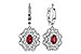 E301-34945: EARR .56 TW RUBY 1.30 TGW (5x3MM RUBY)