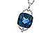E302-19517: NECK 9.00 LONDON BLUE TOPAZ 9.20 TGW (12MM LBT)