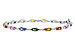 E302-20445: BRACELET 4.76 MULTI-COLOR SAPPH 5.08 TGW (7")