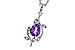 E302-21326: NECKLACE .88 AMETHYST .93 TGW (8x6MM AMY)