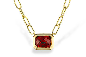 E302-24072: NECKLACE 1.45 GARNET (18")