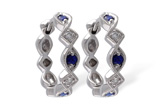 F028-54917: EARRINGS .20 SAPP .25 TGW