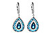 F217-67708: EARR 3.15 TW BLUE TOPAZ 3.32 TGW