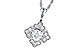 F300-40435: NECKLACE .15 BR .25 TW