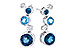 F300-43172: EARR 2.27 BLUE TOPAZ 2.40 TGW