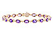 F301-29526: BRACELET 6.86 TW AMETHYST 6.90 TGW