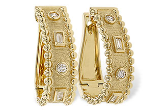 F301-34054: EARRINGS .09 BAG .18 TW