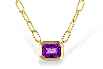 F302-24081: NECKLACE .82 AMETHYST (18")