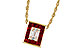F302-25872: NECKLACE .82 RUBY TW 1.00 TGW