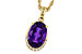 F302-26735: NECKLACE 2.70 AMETHYST 2.76 TGW (12x8MM OV)
