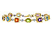 F302-26772: BRACELET 4.63 SEMI-PREC (AMY,BT,CIT,PER) 5.05 TGW
