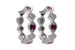 G028-54917: EARRINGS .20 RUBY .25 TGW